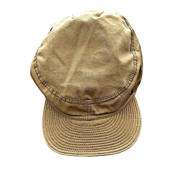 Authentic Gucci Tom Ford Beige Leather Logo Tag Web Interior Cap - Picture 1 of 10